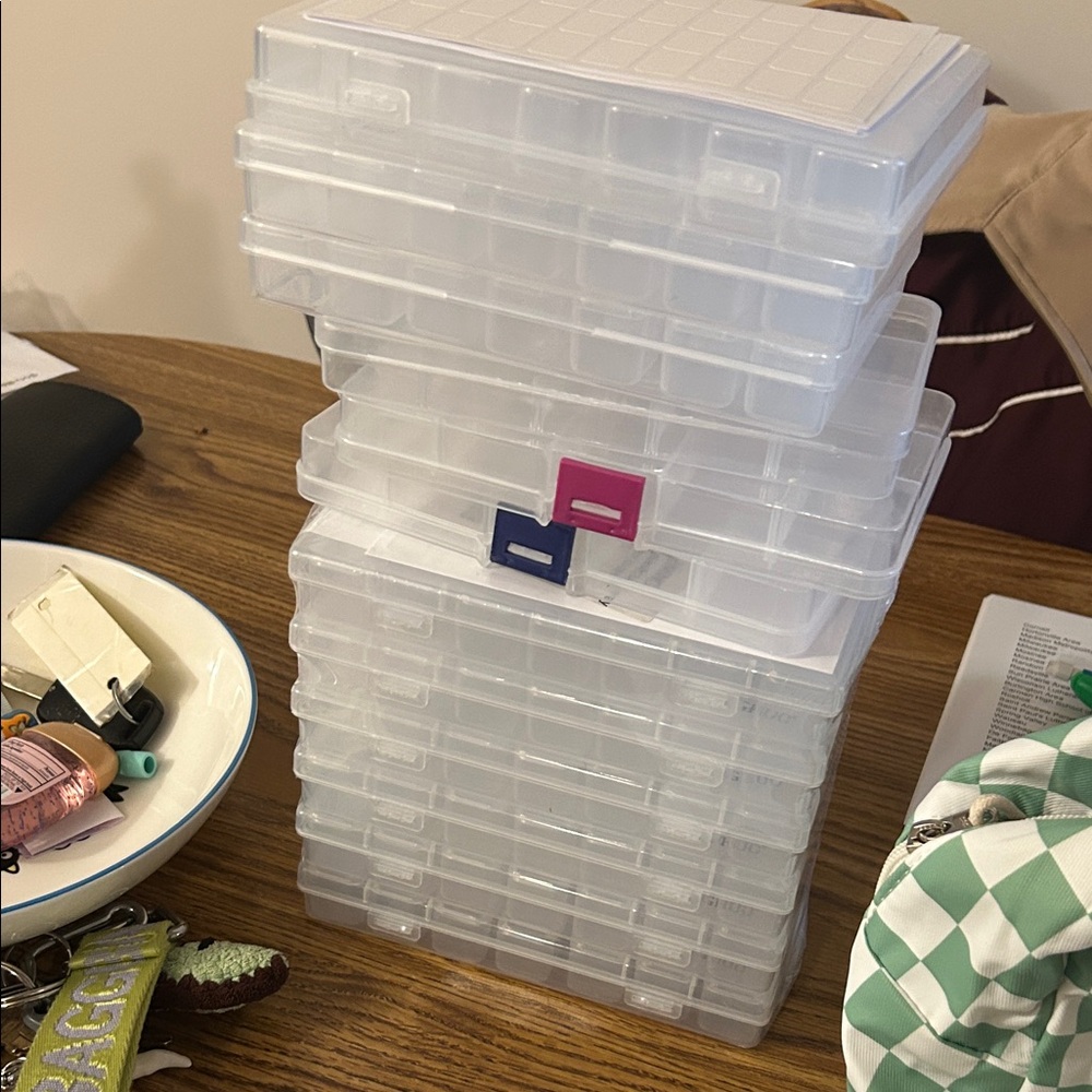 Clear Plastic Stackable Storage Boxes